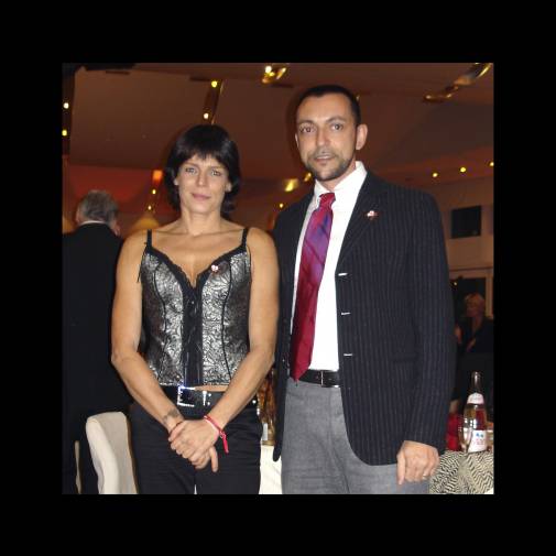 Davide Tirelli with H.S.H. Princess Stéphanie